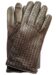 (product) Brown Woven Lambskin Gloves