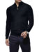 (product) Black Merino Wool 1/4 Zip Mock Sweater