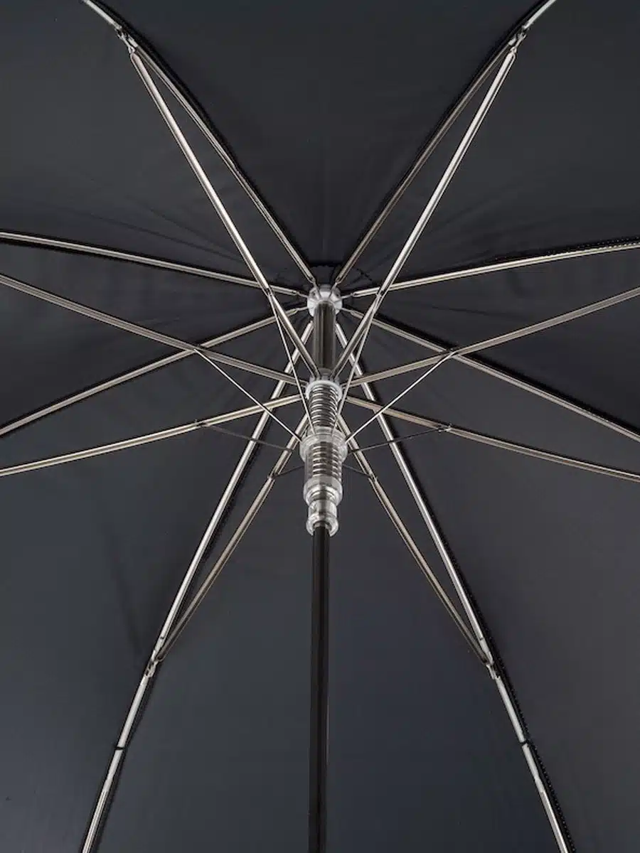 (product) Black Horse Head Umbrella, Inside view