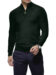 (product) Bottle Green Cashmere 1/4 Zip Mock Sweater