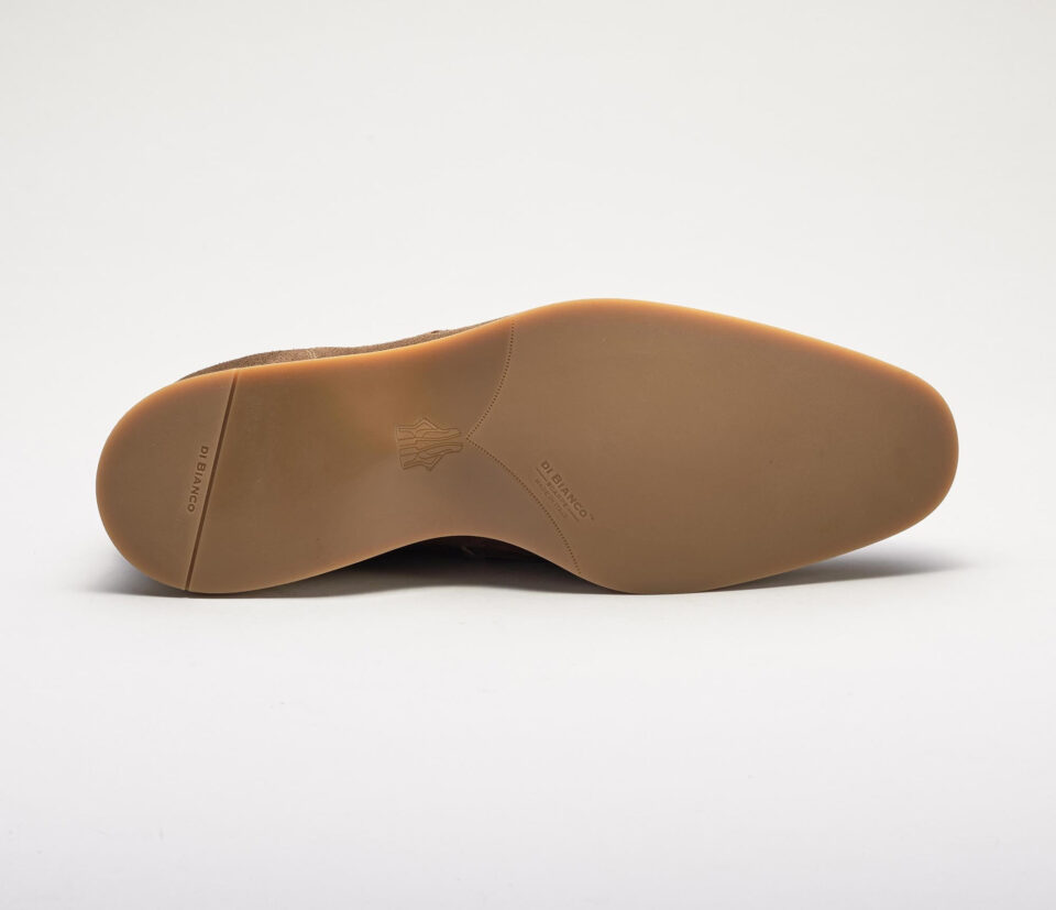 (product) Brera Classic Suede Tundra Loafer, Sole view