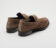 (product) Brera Farro Brown Suede Loafer, Back view of the pair
