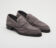 (product) Brera Peltro Grey Suede Loafer, Front view of the pair