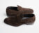 (product) Brera Mogano Suede Loafer, Angled pair view