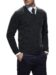 (product) Flannel Grey Cashmere V-Neck Sweater