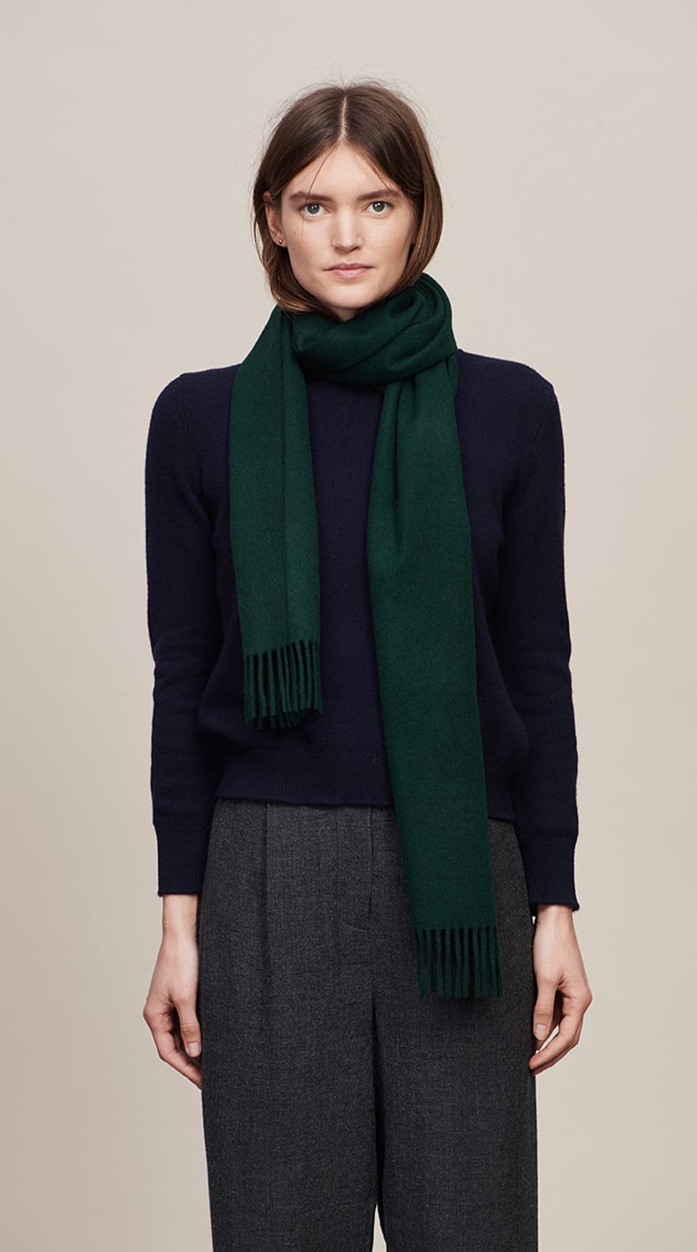 (product) Bottle Classic Cashmere Scarf, Styled