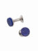 (product) Lapis Lazuli Cufflinks (White Rhodium) - custom suits nyc bespoke tailor midtown, noho