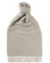 Knotted Light Grey Classic Cashmere Scarf neatly displayed