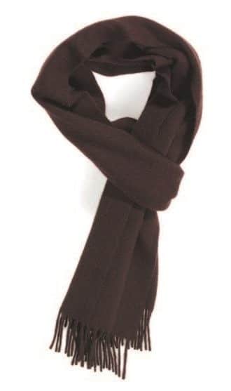 (product) Chocolate Classic Cashmere Scarf, Looped