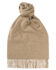 (product) Fawn Solid Wide Cashmere Scarf, Knotted