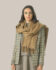 (product) Sand Plain Ripple Cashmere Stole