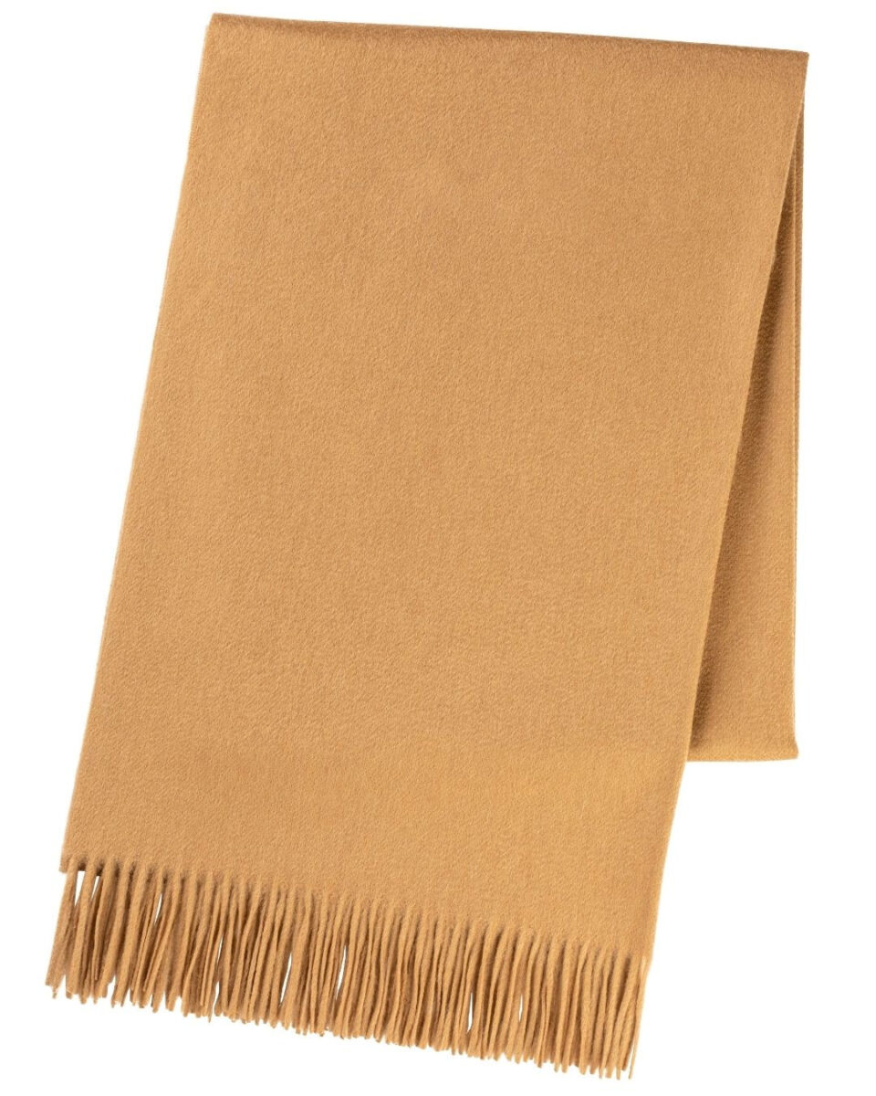(product) Sand Plain Ripple Cashmere Stole