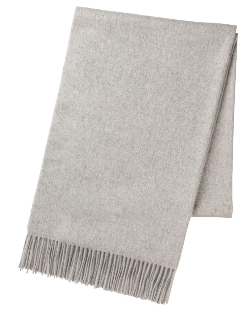 Michael Andrews Bespoke | Silver Plain Cashmere Stole