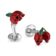 (product) Cherries & Skulls Cufflinks, side-by-side display