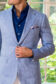 (product) Blue & White Herringbone Sport Coat
