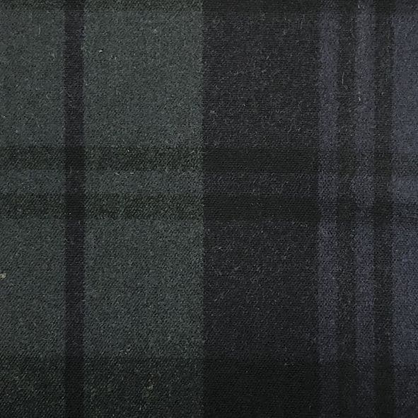 Blackwatch Plaid Waxed Cotton Fabric