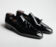 (product) Ducale Patent Nero Formal Loafer, angled pair view