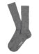 (product) Marcoliani Flannel Grey Merino Ribbed Mid-Calf Dress Socks