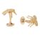 (product) The Goldblum Cufflinks, gold-tone insect design featuring intricate wing and body details