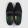 (product) Galba Black Velvet Formal Loafer, Top view of the pair