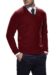 (product) Garnet Pima Cotton V-Neck Sweater