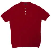 Garnet Pima Cotton Link Stitch Polo