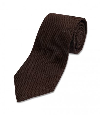 (product) Chocolate Brown Grenadine (Garza Fina), Rolled view