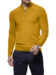 (product) Gold Merino Wool 1/4 Zip Mock Sweater