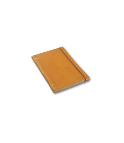 gold_la_compagnie_du_kraft-leather-notebook-1x1-1 - Gold La Compagnie du Kraft Leather Notebook - custom suits nyc bespoke tailor midtown, noho