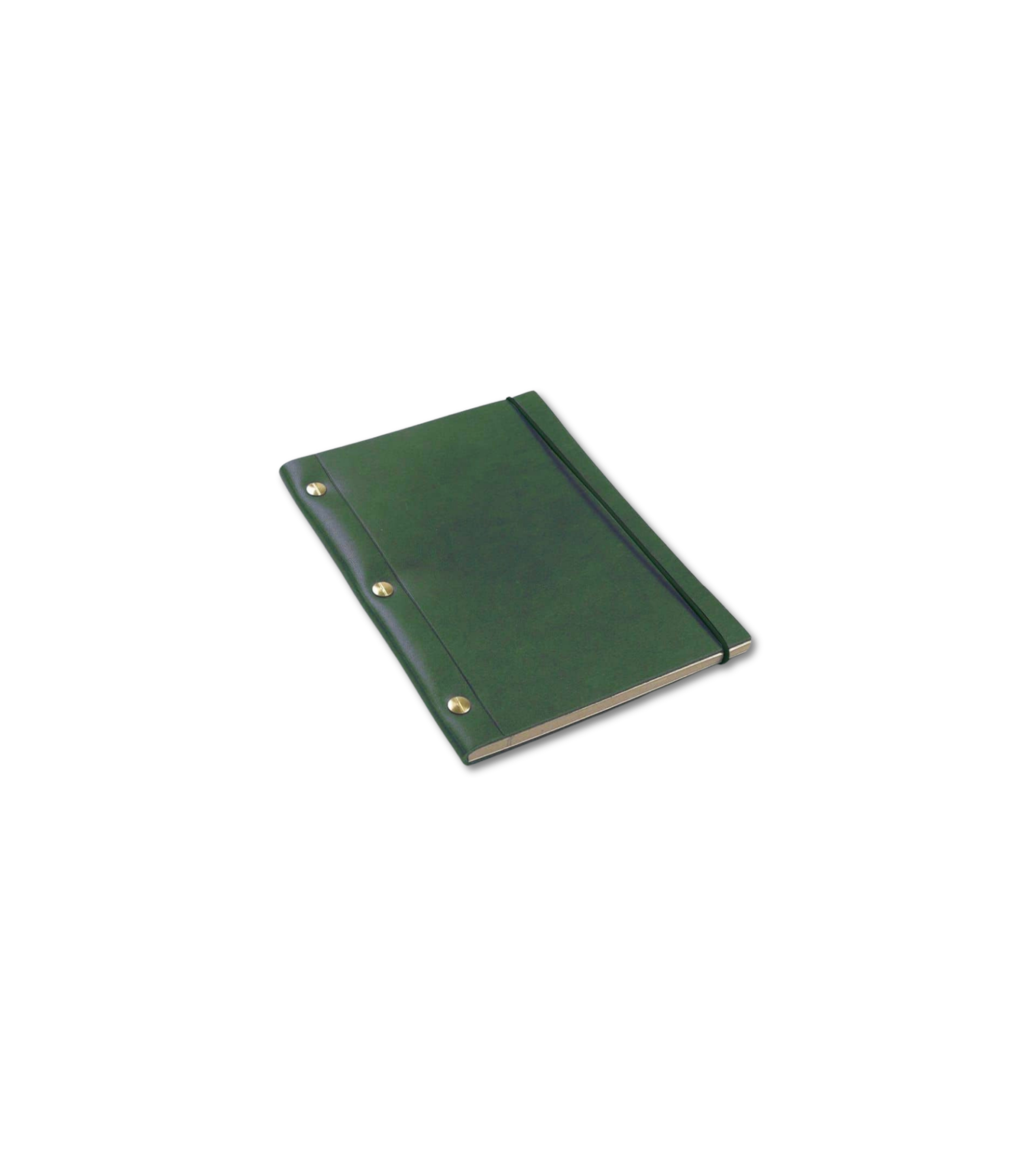 Green La Compagnie du Kraft Smooth Leather Notebook