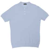 Helio Silk Cashmere Link Stitch Polo