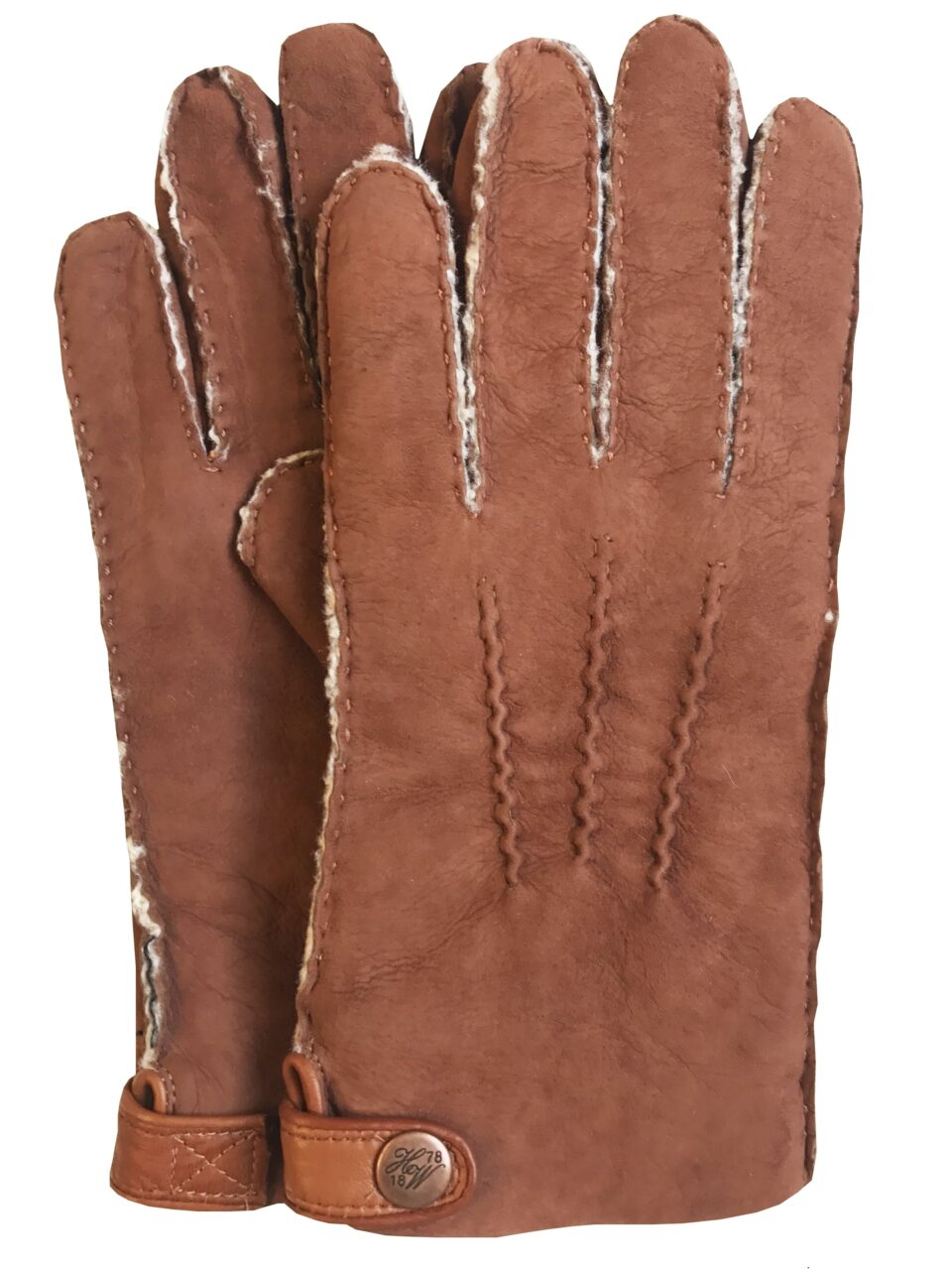 (product) Handsewn Double-Faced Shearling Gloves