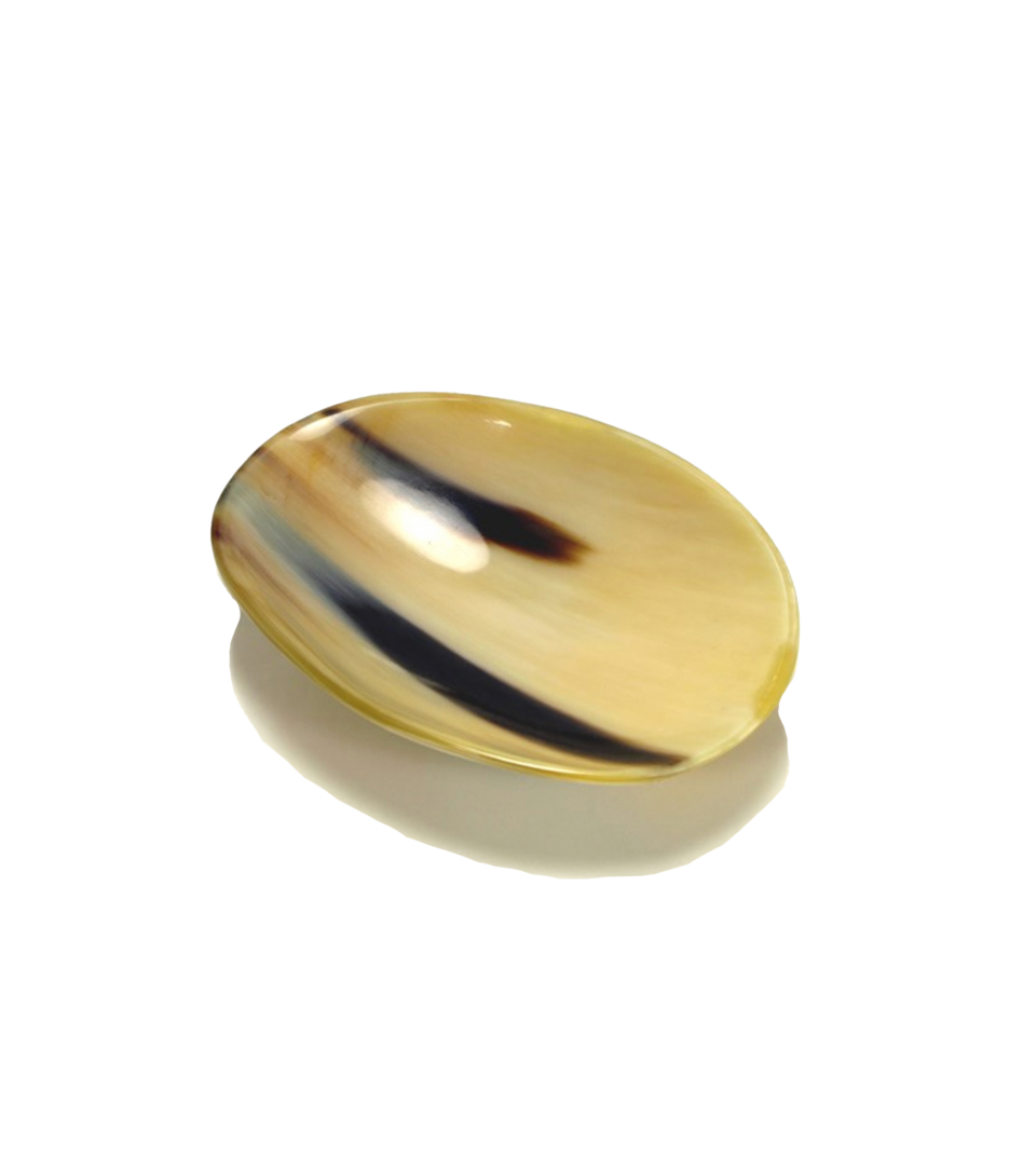 (product) Oxhorn Soap Holder (Dark Horn)
