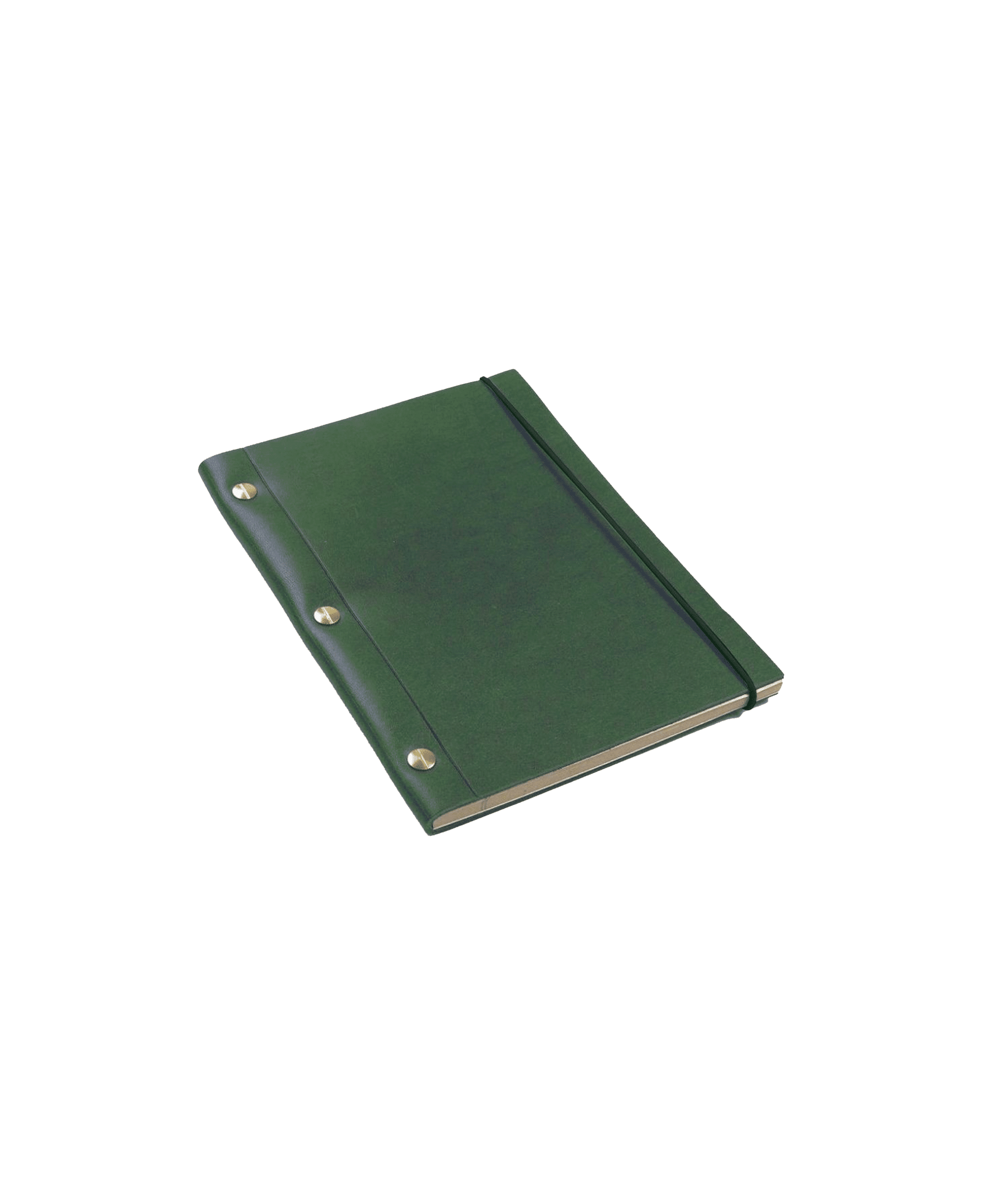 (product) Green La Compagnie du Kraft Smooth Leather Notebook