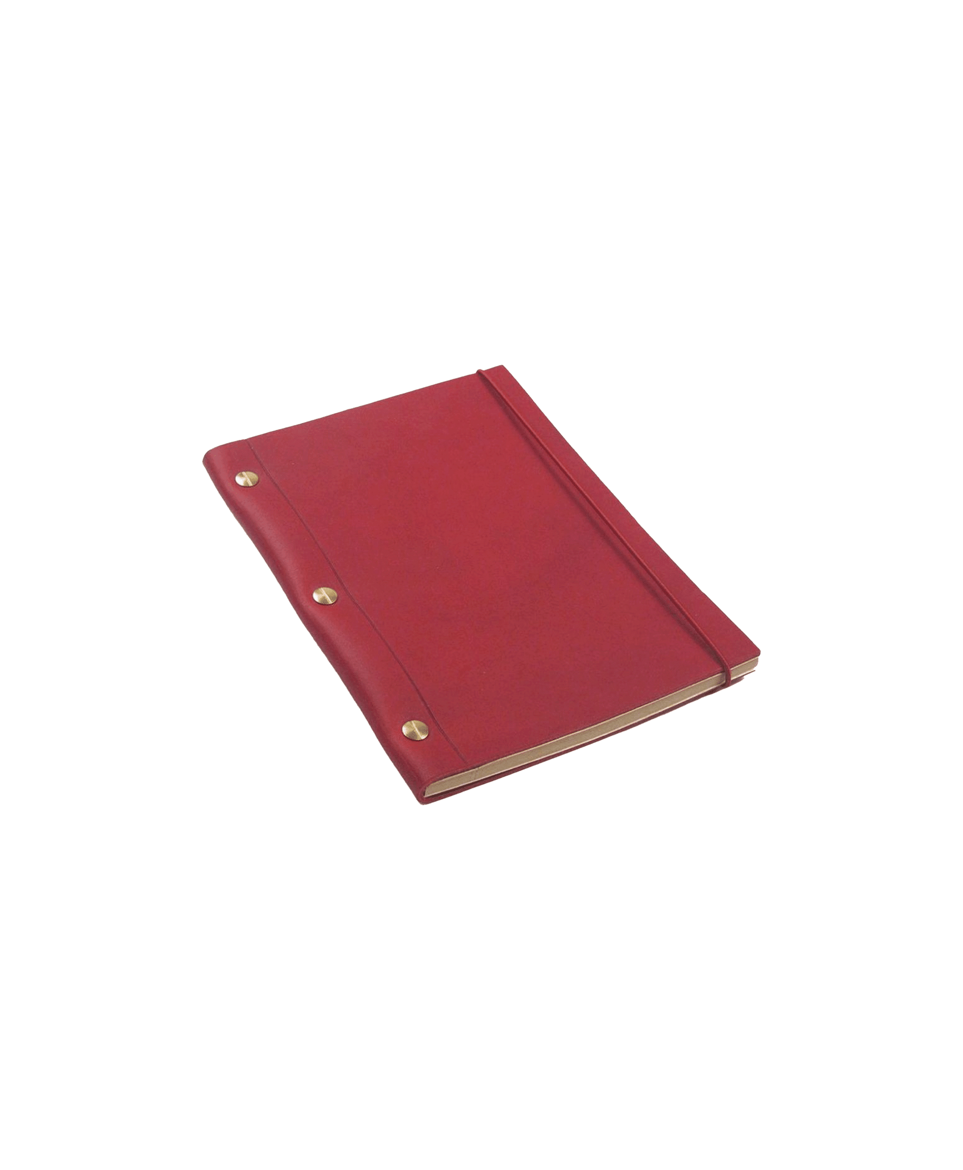 (product) Red La Compagnie du Kraft Leather Notebook
