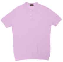 Lavender Pima Cotton Link Stitch Polo
