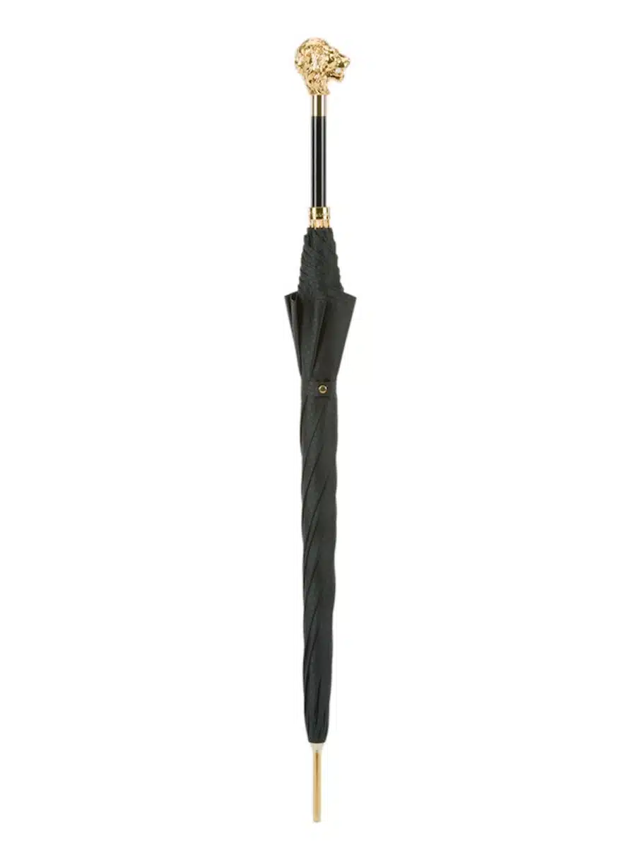 (product) Gold Lion Head Umbrella, Closed view