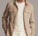 (product) Almond Lamb Suede Overshirt