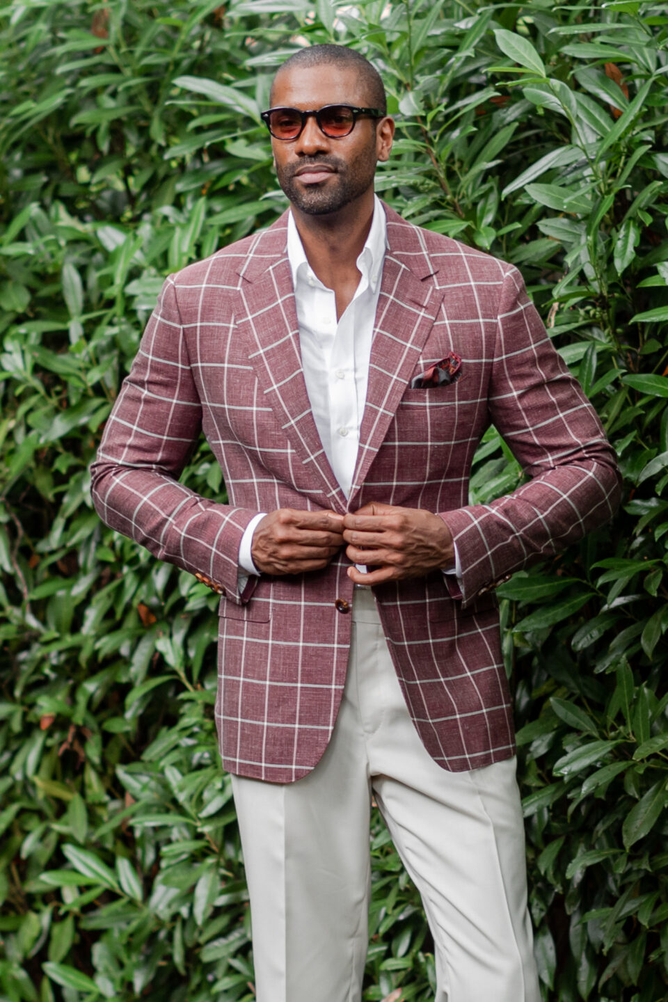 (product) Oxblood Rope Window Sport Coat