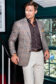 (product) Light Brown Twill Prince Of Wales Sport Coat