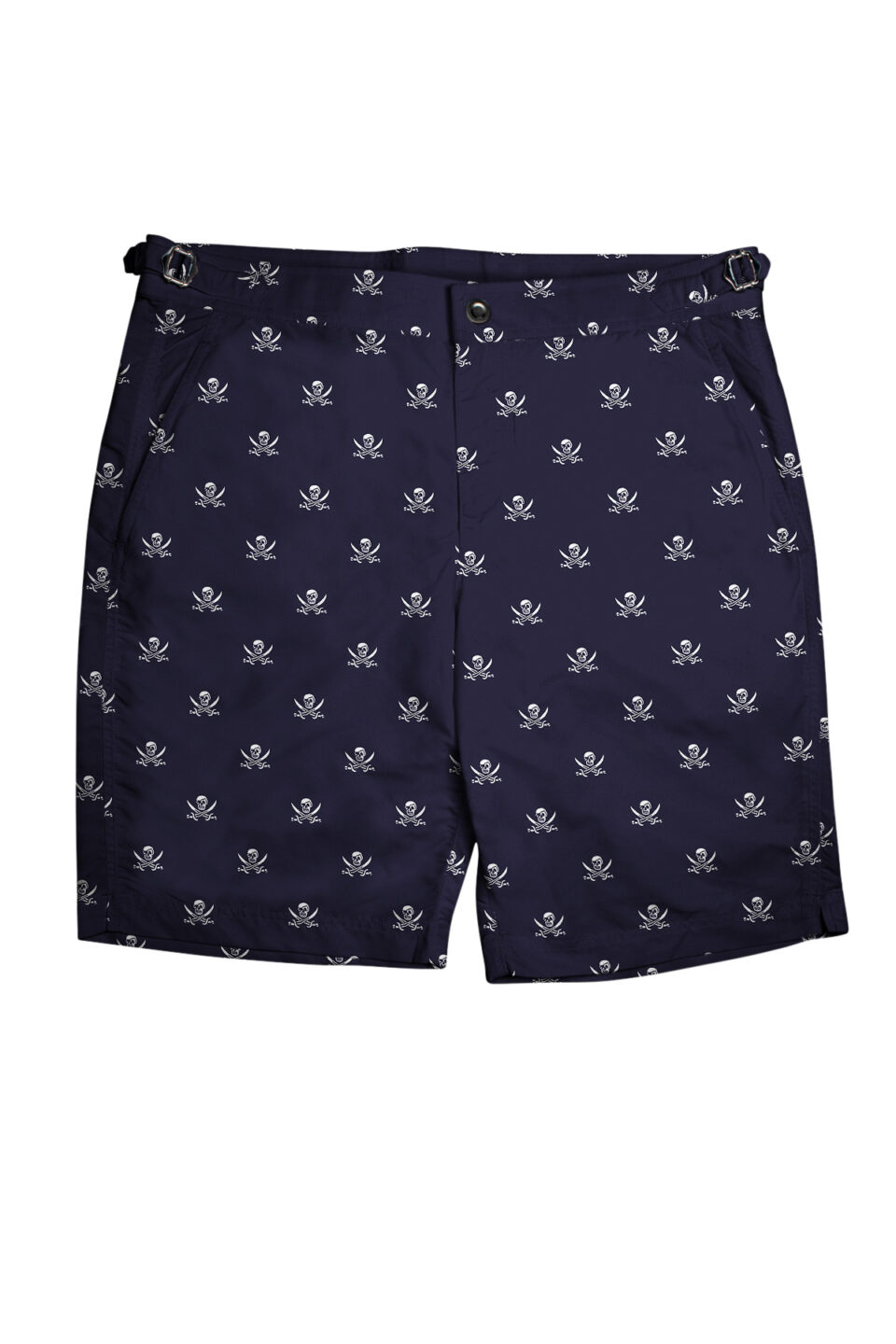 (product) Navy Jolly Roger Swim Swim Shorts, full view
