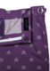 (product) Purple Jolly Roger Swim Swim Shorts, close-up view