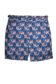 (product) Blue & Red Koi Fish Swim Shorts, full view