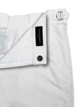 White Solid "Brunch to Beach" Swim Shorts