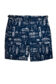 (product) Navy Swim Shorts with White Boats