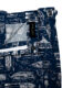 (product) Navy Swim Shorts with White Boats, close-up view highlighting lining and side-tab detail