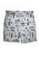 (product) White Swim Shorts with Navy Boats