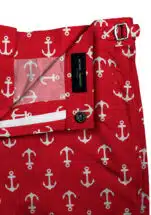 Red/White Anchors Swim Shorts