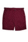 (product) Red/White Polka Dots Swim Shorts, front view