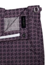 Purple Houndstooth Swim Shorts